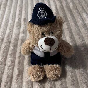 EMBRACE SOFT TOY COLLECTION BRITISH POLICE BEAR PLUSH W/O JACKET-9.5"-EUC!